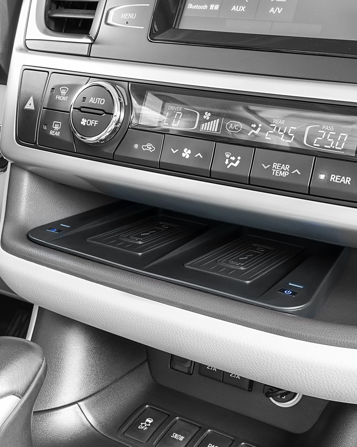 CarQiWireless Cargador inalámbrico para Toyota Highlander 2019 2018 2017 2016 2015 Accesorios 2014-2019, consola central almohadilla de carga
