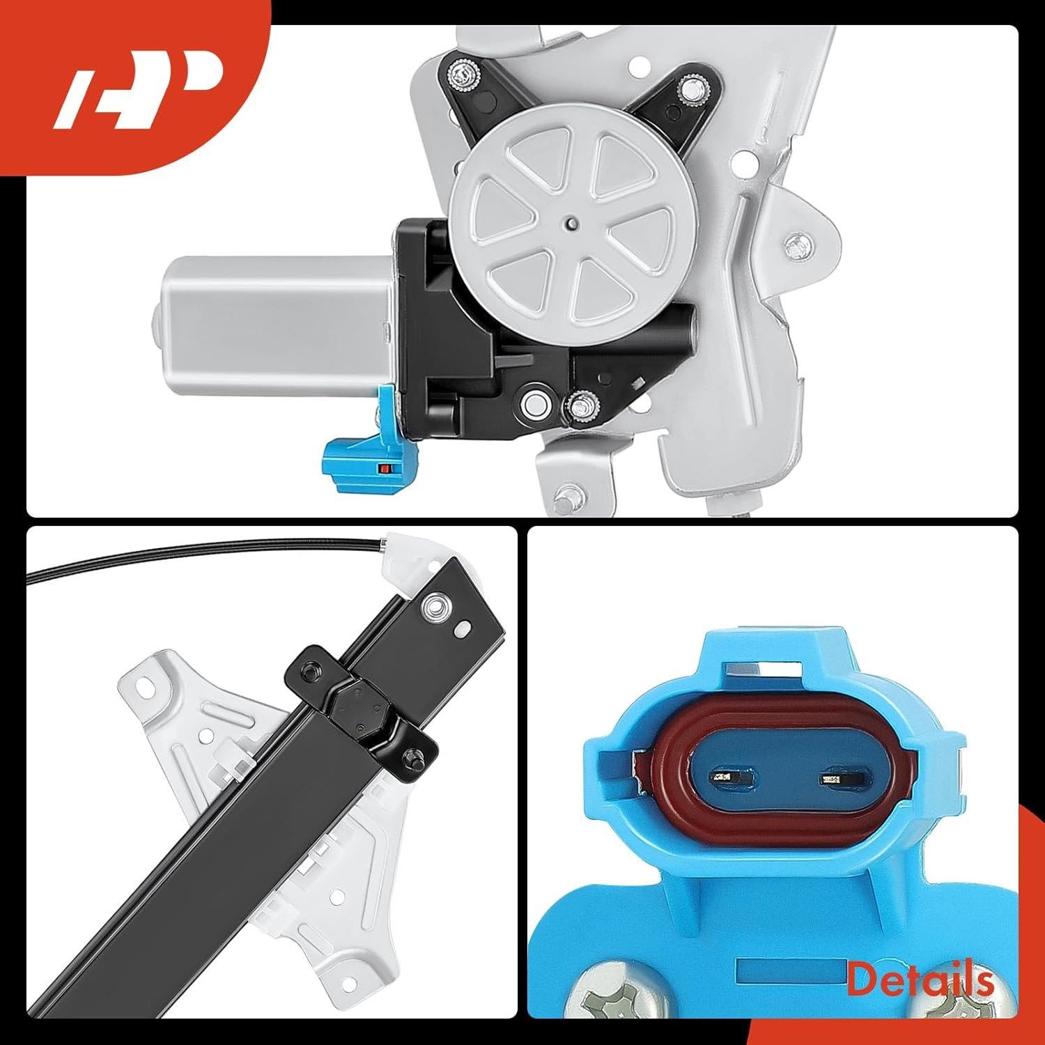 A-Premium Elevalunas eléctrico con motor compatible con Suzuki Forenza Reno 2004-2008 lado del conductor delantero