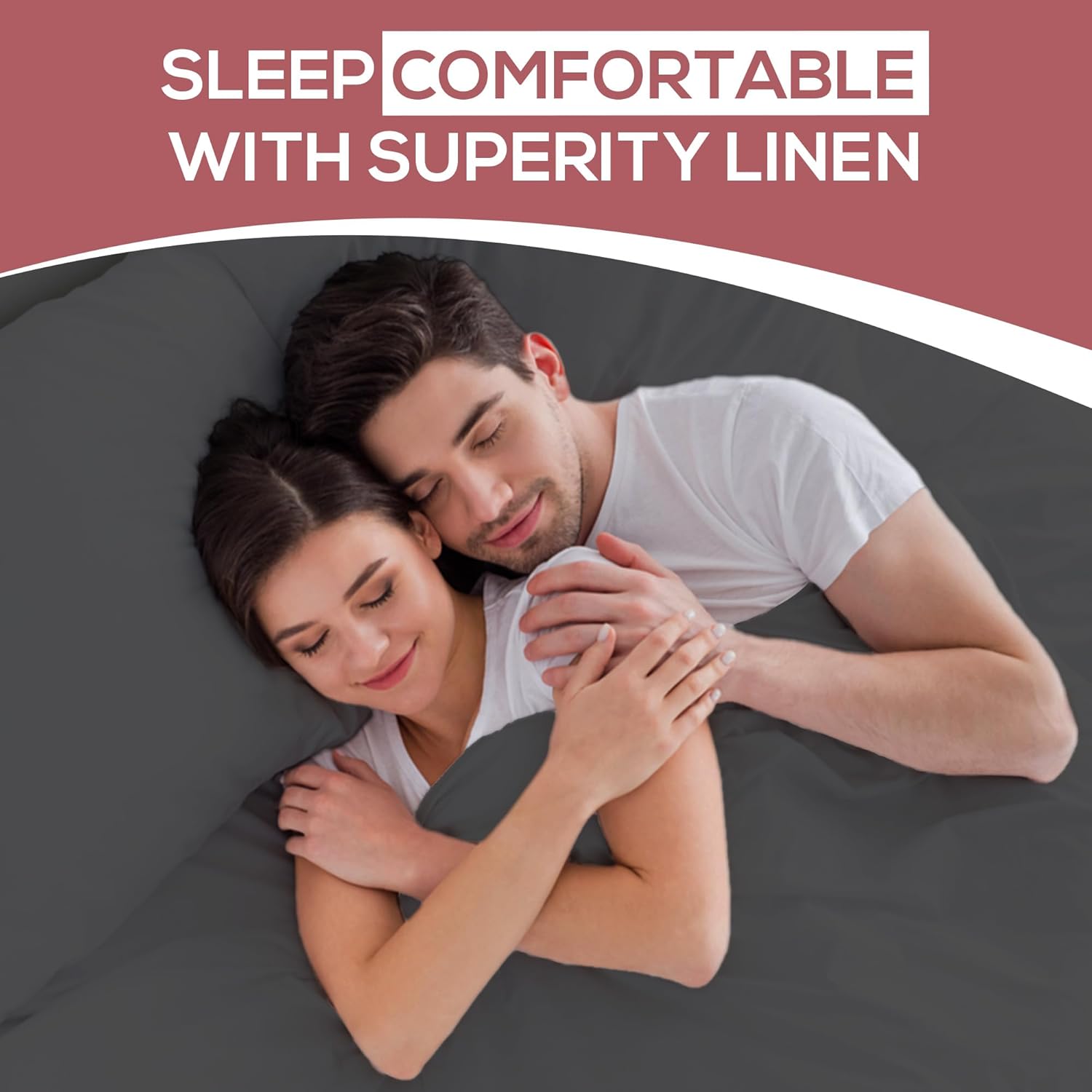 Superity Linen Sábana bajera ajustable de algodón que absorbe la humedad para un sueño transpirable, seco y cómodo. 200 hilos (negro)