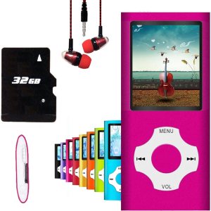 Hotechs – Reproductor de MP3 MP4, reproductor de música MP3 con tarjeta SD de 32 GB Slim Classic Digital LCD pantalla de 1.82 pulgadas, mini puerto Hotechs – Reproductor de MP3 MP4, reproductor de música MP3 con tarjeta SD de 32 GB Slim Classic Digital LCD pantalla de 1.82 pulgadas, mini puerto