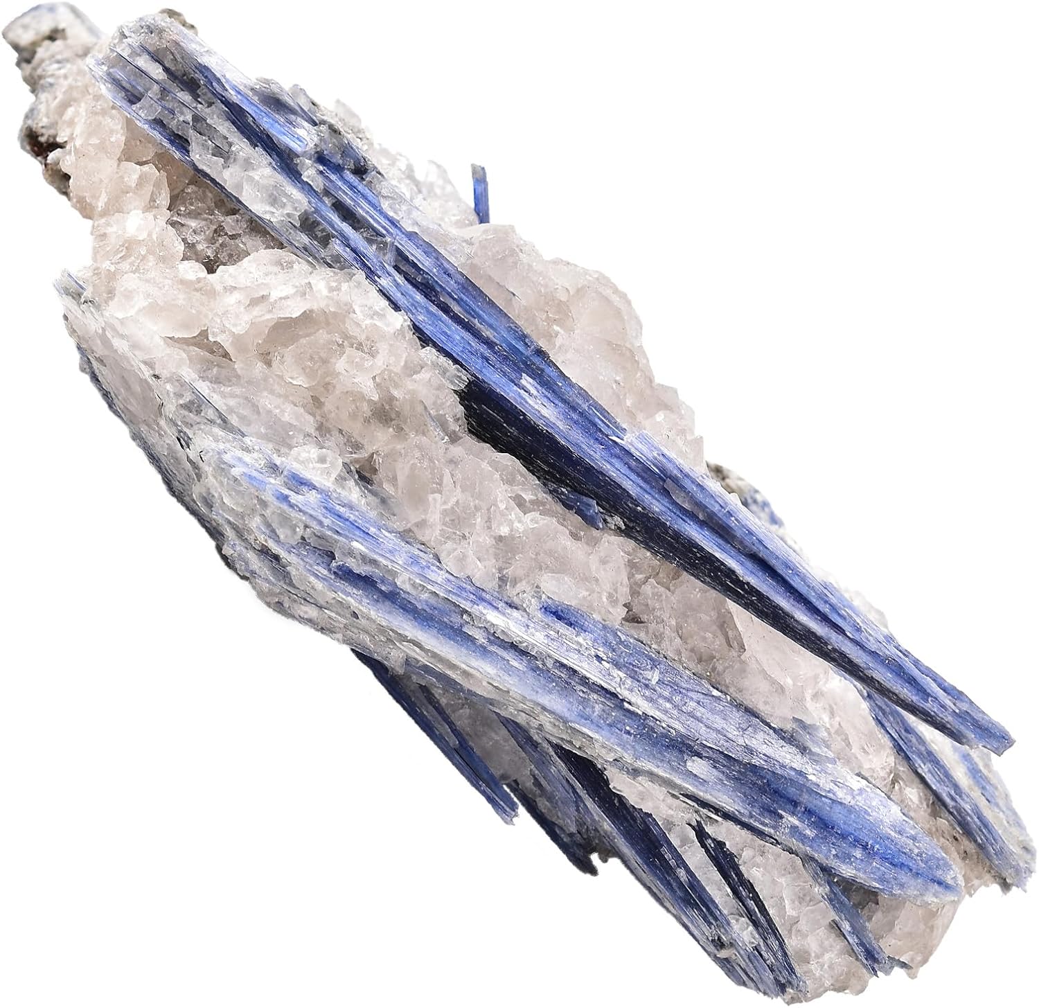 JIC Gem Cristal curativo mineral bruto natural de cianita azul crudo irregular para decoración del hogar, 1 pieza de 1.1-1.54 libras