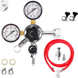 Tubería de línea de gas Co2 de 5.5 pies 516 para ensamblaje Kegerator con tapa de carbonatador de acero inoxidable tapa de carbonatación para Tubería de línea de gas Co2 de 5.5 pies 516 para ensamblaje Kegerator con tapa de carbonatador de acero inoxidable tapa de carbonatación para