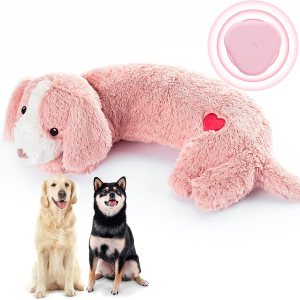 Heartbeat – Juguete de peluche para cachorros con latido del corazón para ayudar a calmar el perro, juguete para aliviar la ansiedad de las Heartbeat – Juguete de peluche para cachorros con latido del corazón para ayudar a calmar el perro, juguete para aliviar la ansiedad de las