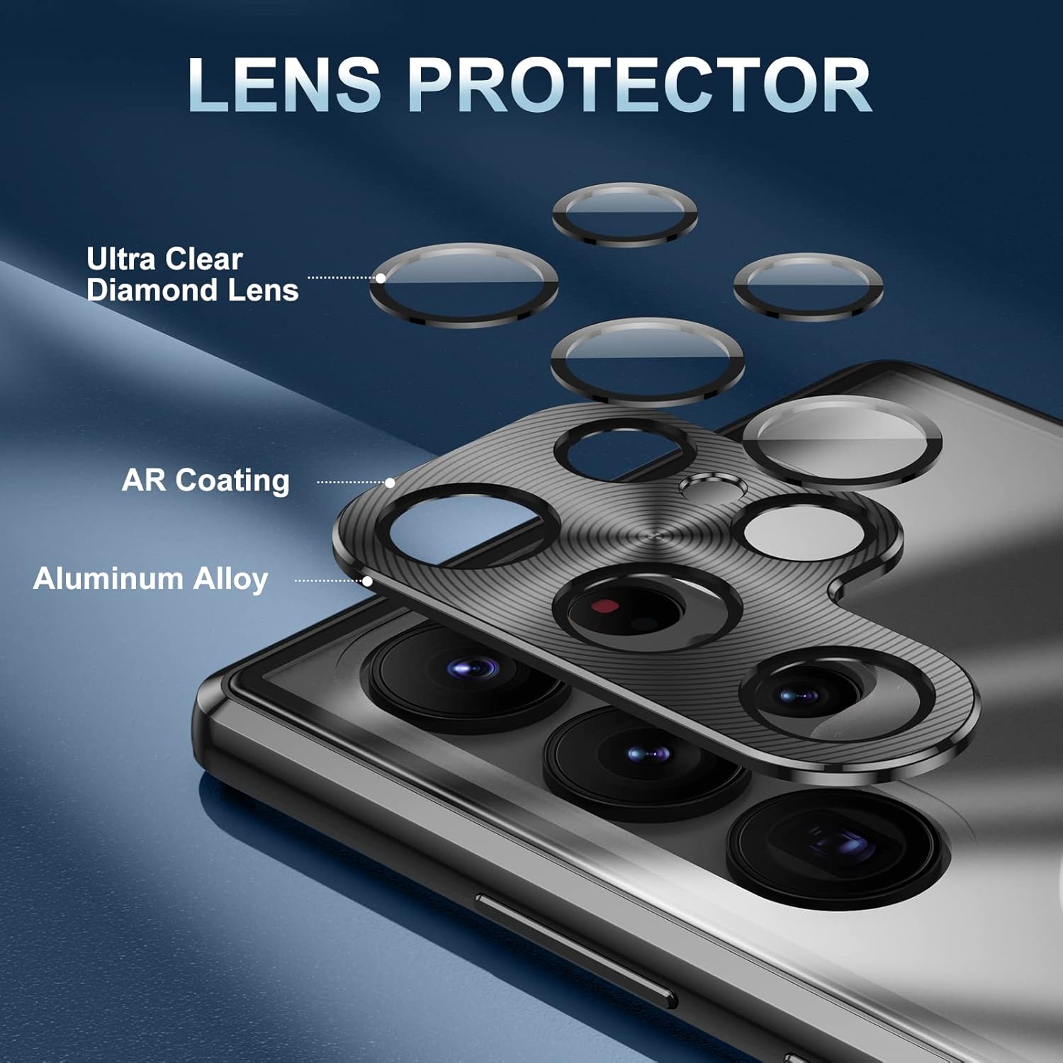 Jonwelsy Funda antiespía para Samsung Galaxy S23 Ultra, doble cara de protección de 360 grados, compatible con Magsafe anti espía de vidrio de
