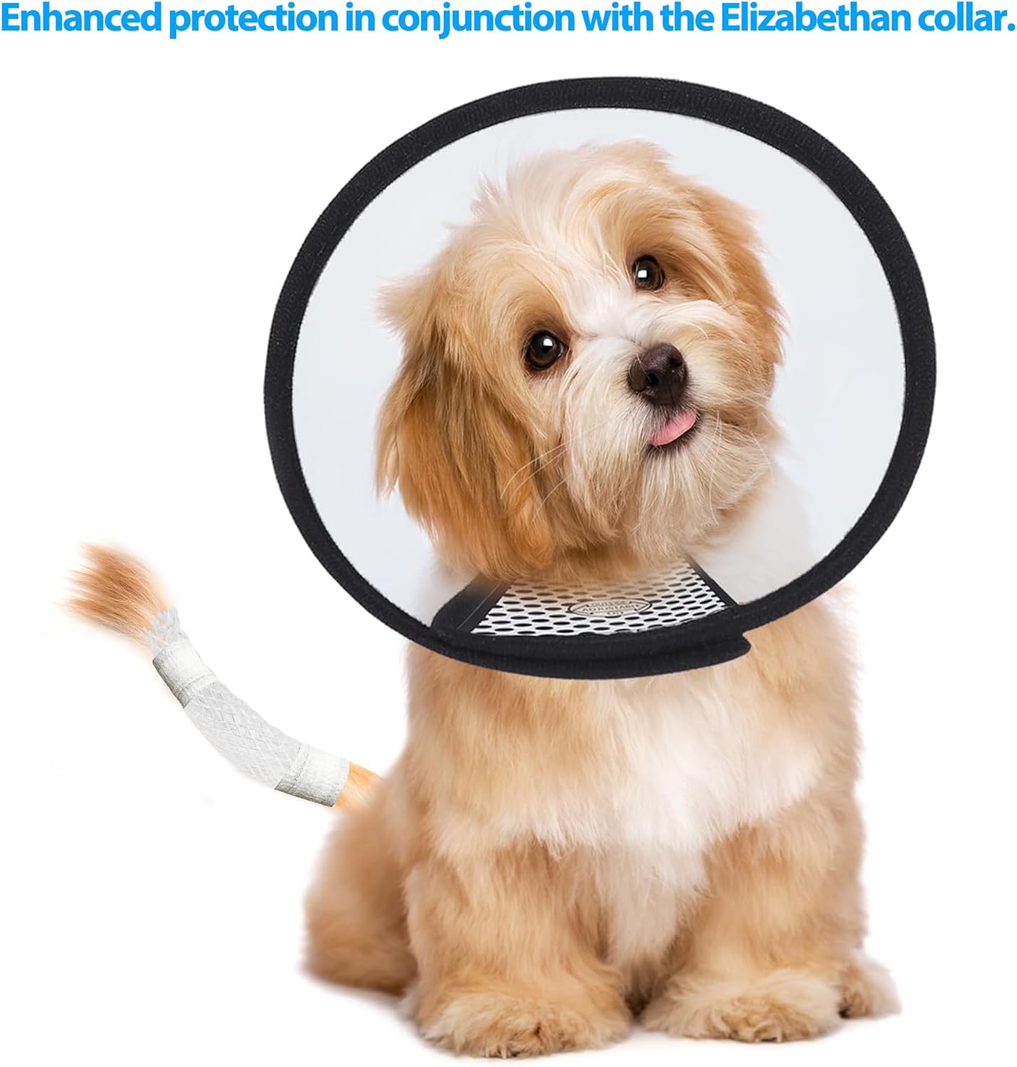 Protector de cola de perro, paquete de iniciación para cola de perro, vendaje veterinario para perros, mascotas y animales