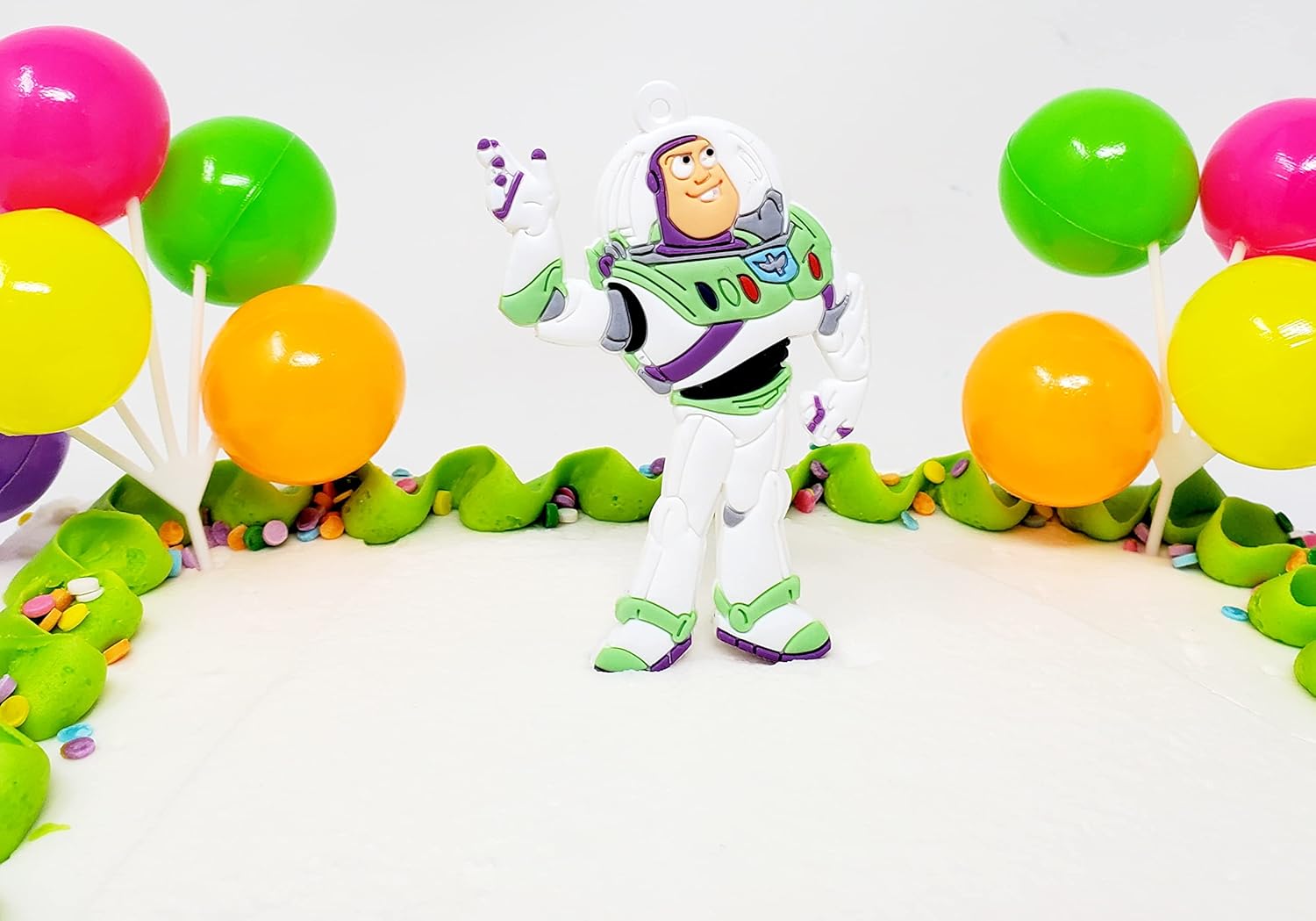Buzz Lightyear – Juego de decoración para pastel de cumpleaños de 7 piezas