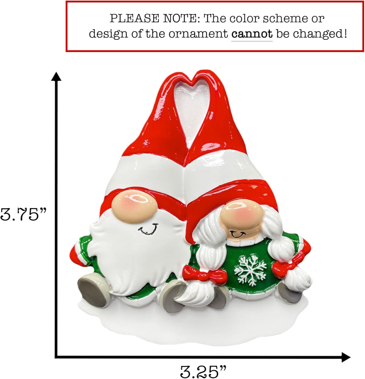 Adorno personalizado de nuestra primera Navidad juntos 2023  Decoración personalizada para árbol de Navidad de pareja de gnomos  Nombre