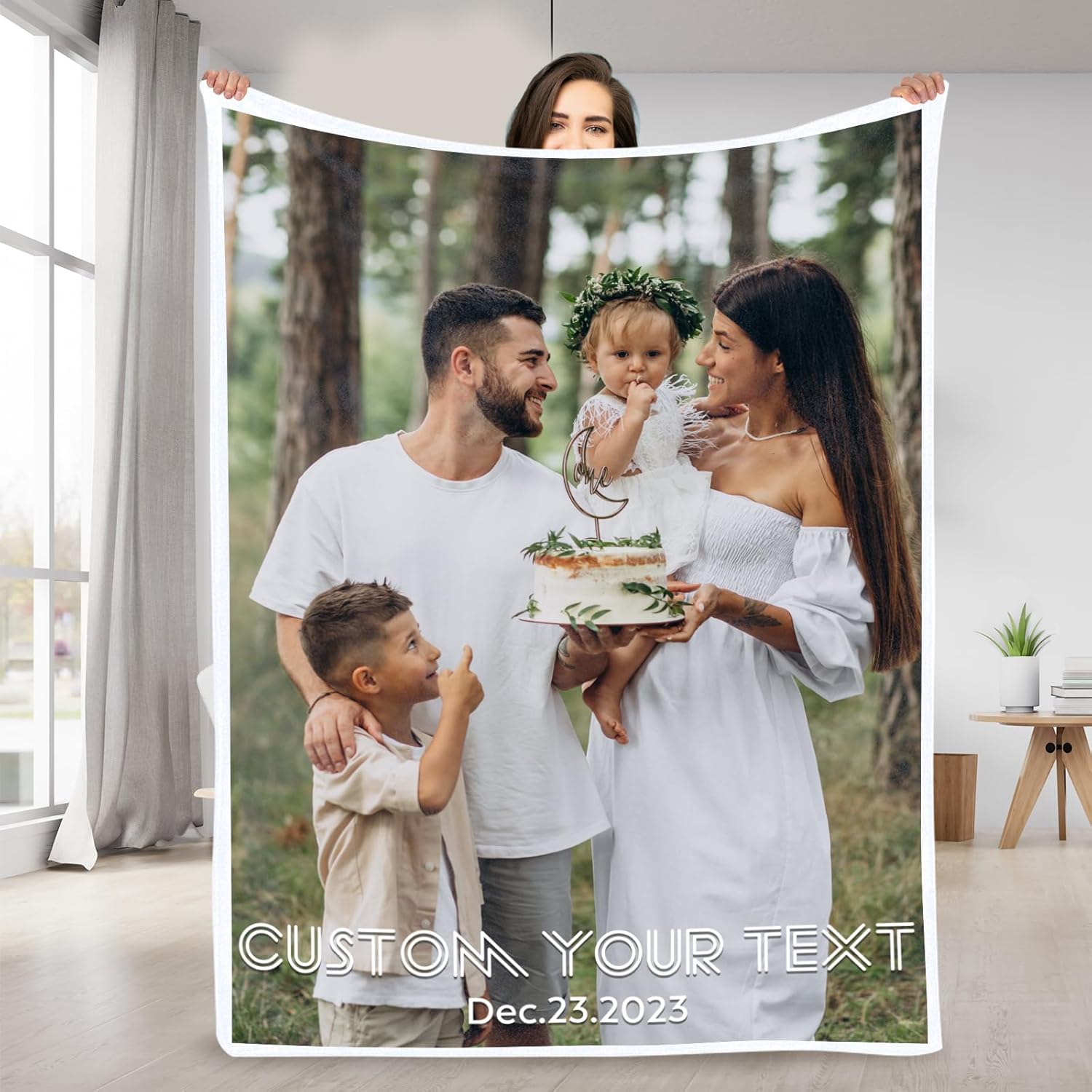 Manta personalizada con imagenfoto  Manta de franela personalizada para mujeres y hombres  Manta personalizada para regalos de Navidad, San