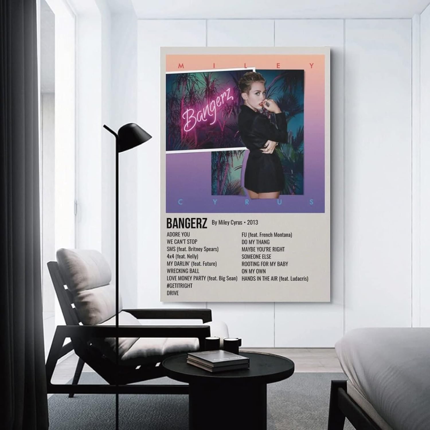 BURGHR Bangerz Miley Cyrus 2 Canvas Poster Wall Decorative Art Painting Living Room Bedroom Decoration Gift Unframe-style12x18inch(30x45cm)