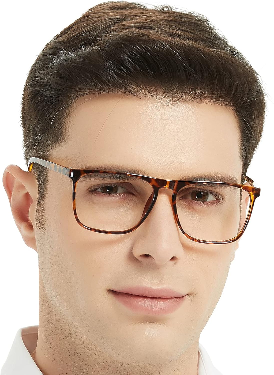 WEMOOTANTS Lentes de lectura de gran tamaño para hombre, 1.25, cuadrados, lectores ligeros, de moda, para lector de nerd 1.00, 1.25+ 1.50, 1.75,