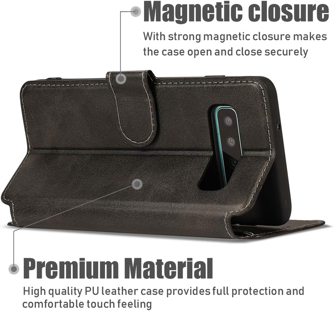 QLTYPRI Para Samsung Galaxy A50 Case A50S A30S Funda Premium PU Cuero Simple Wallet Case Ranuras Para Tarjetas Soporte Manos Libres Cierre Magnético