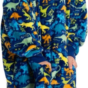 Mad Dog – Manta con capucha para niños, mantas con mangas acogedoras, forro polar suave y diseños de sherpa, para niños y niñas, de 4 a 13 años Mad Dog – Manta con capucha para niños, mantas con mangas acogedoras, forro polar suave y diseños de sherpa, para niños y niñas, de 4 a 13 años