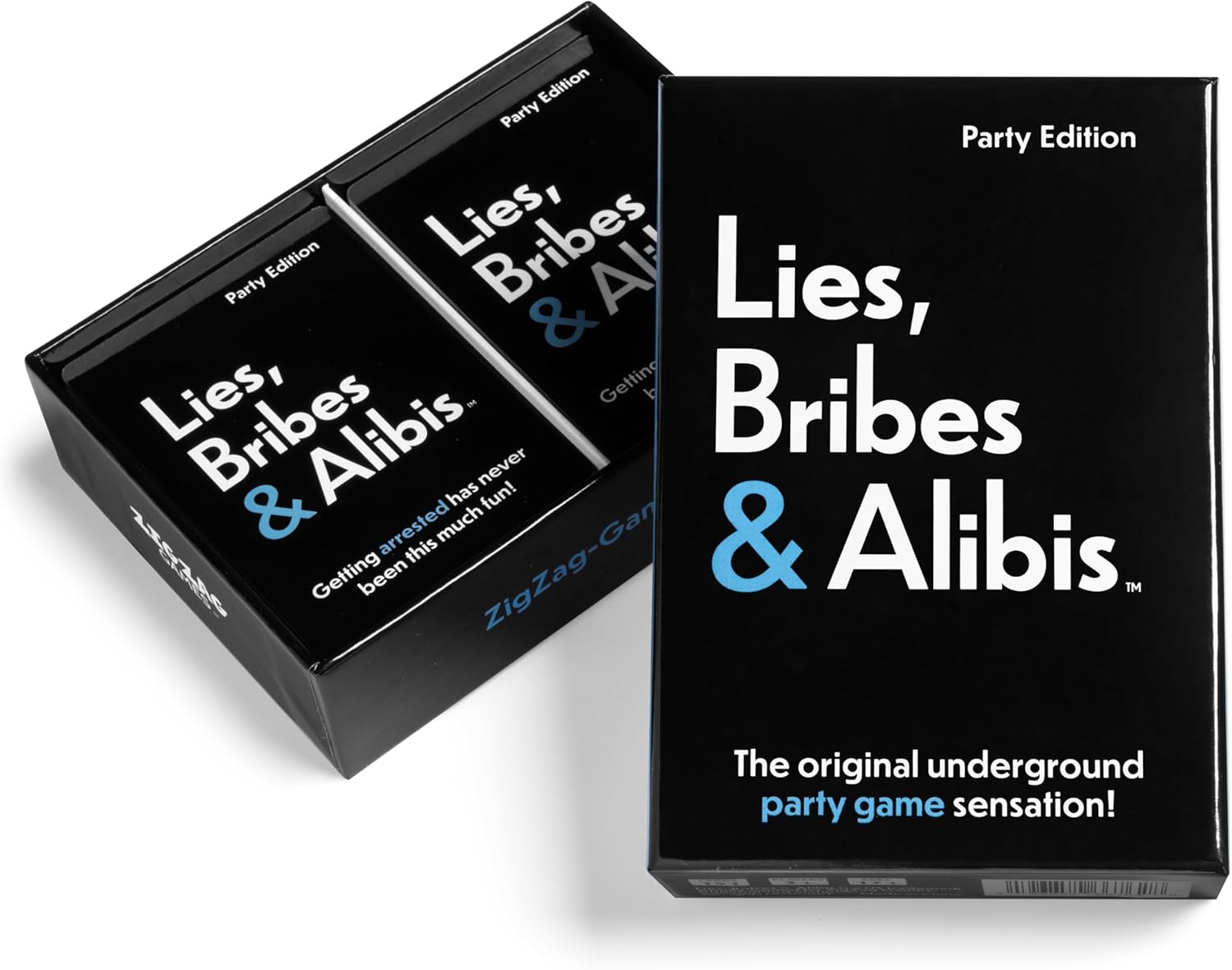 Lies, Bribes & Alibis – Un divertido juego de cartas de fiesta para citas nocturnas, fiestas universitarias, reuniones amistosas y noches de juego,