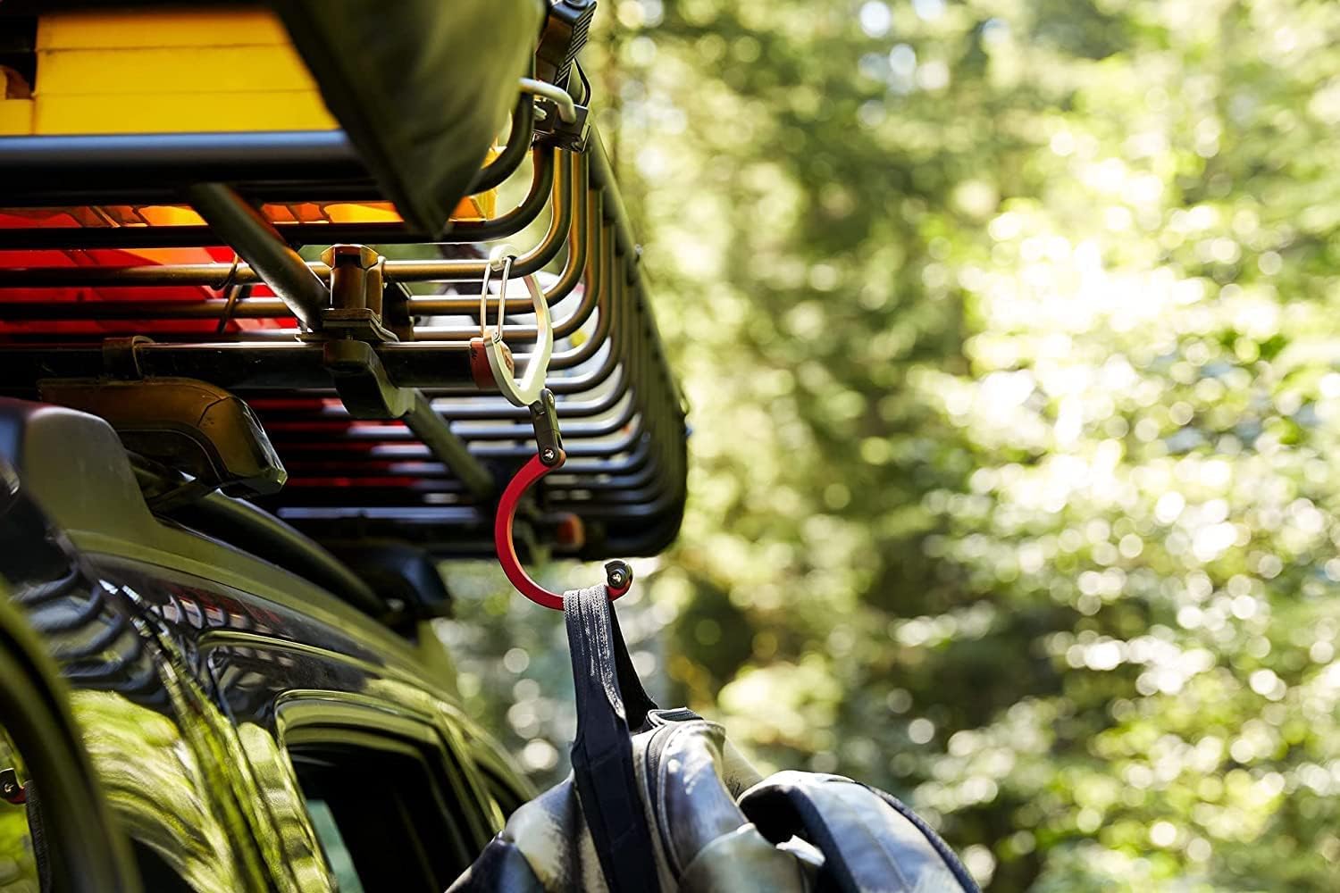 GEAR AID HEROCLIP – Mosquetón grande y gancho para colgar artículos resistentes, mochilas de campamento, maletas, kayaks, bicicletas, organización