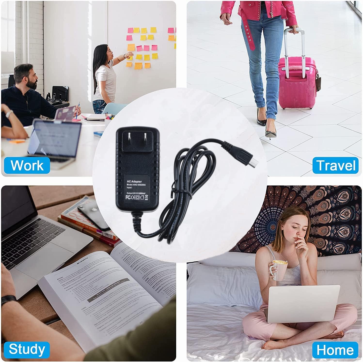 Cable de alimentación adaptador de CA para cargador ROKU Express 3900