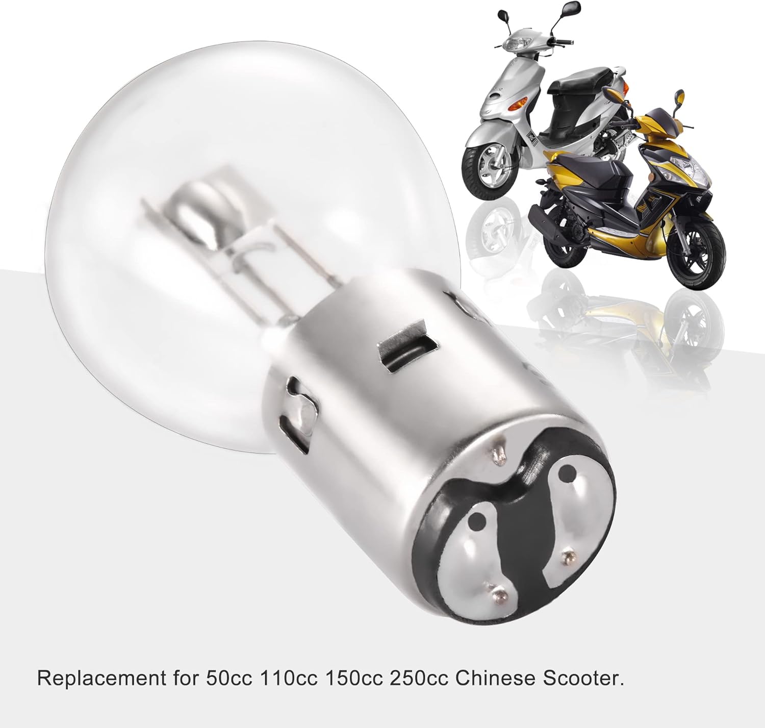 GOOFIT Reemplazo de bombilla de 12 V 35 W para scooter chino de 50 cc, 110 cc, 150 cc, 250 cc, Jonway