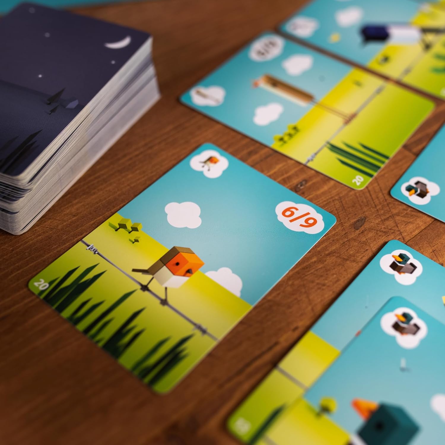 Pandasaurus Games CuBirds – Juego de cartas – Reúne y organiza pájaros para ganar! Juego de estrategia de construcción de rebaño, divertido juego