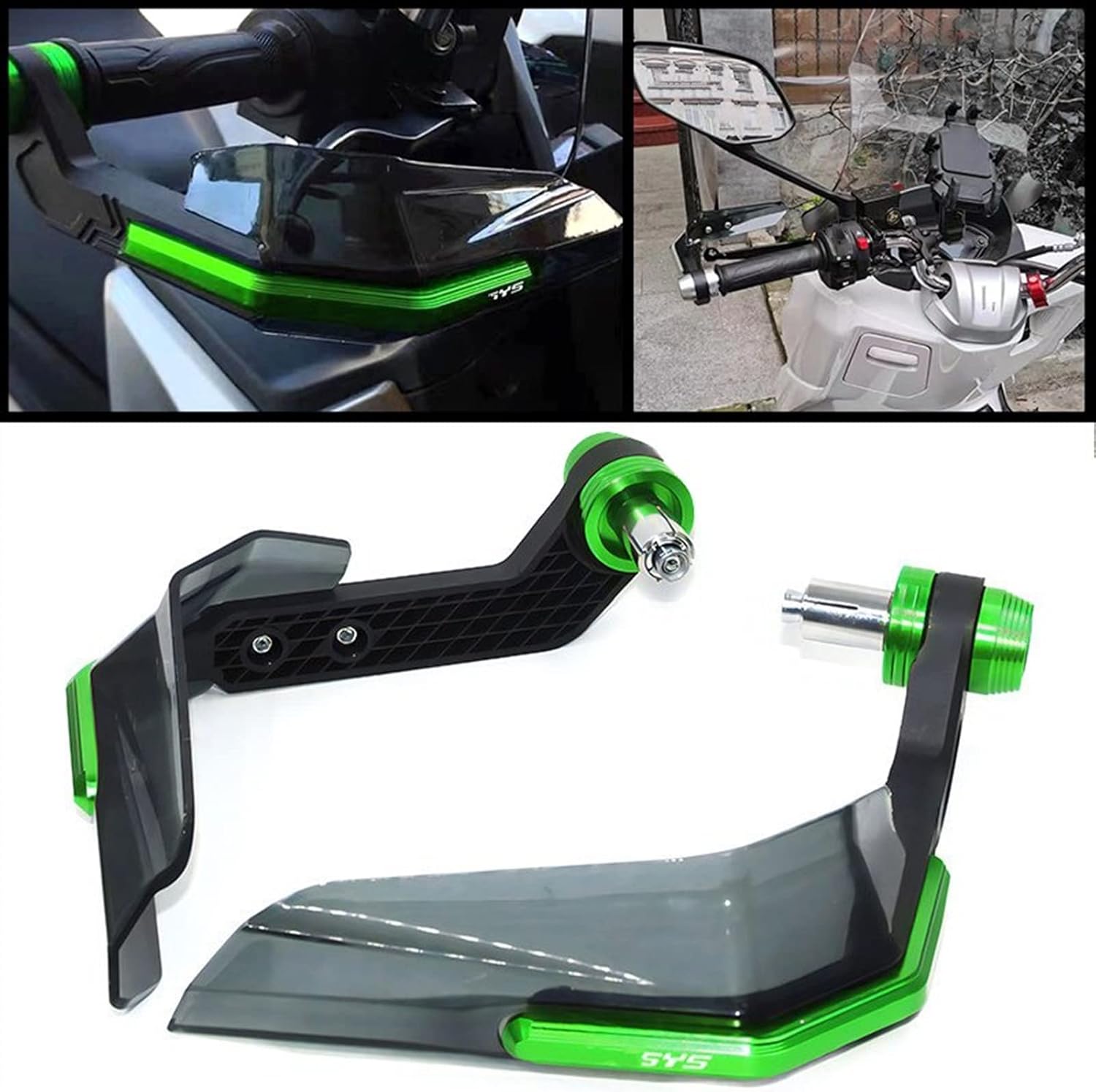Paramanos para Kawasaki para VERSYS 650 para Versys650 1000 para motocicleta Versys X-300 de 0.866 in 78 pulgadas, protector de mano para manillar,