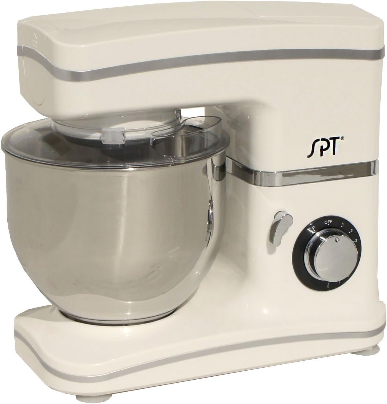 SPT MM-106WA Batidora de pie de 8 velocidades (blanco), talla única