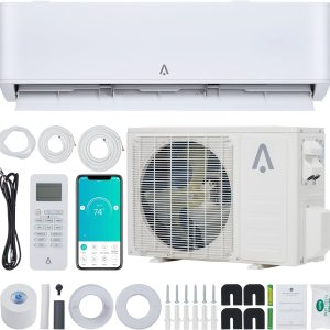 Inversor de aire acondicionado de sistema dividido de 12,000 BTU, sistema de calefacción de aire acondicionado dividido 23 SEER, enfría habitaciones Inversor de aire acondicionado de sistema dividido de 12,000 BTU, sistema de calefacción de aire acondicionado dividido 23 SEER, enfría habitaciones