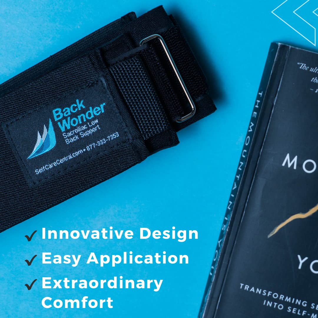 Backwonder Cinturón de apoyo para la espalda, soporte para nervio ciático para espalda Si, para mujeres y hombres, cinturón de soporte perfecto para