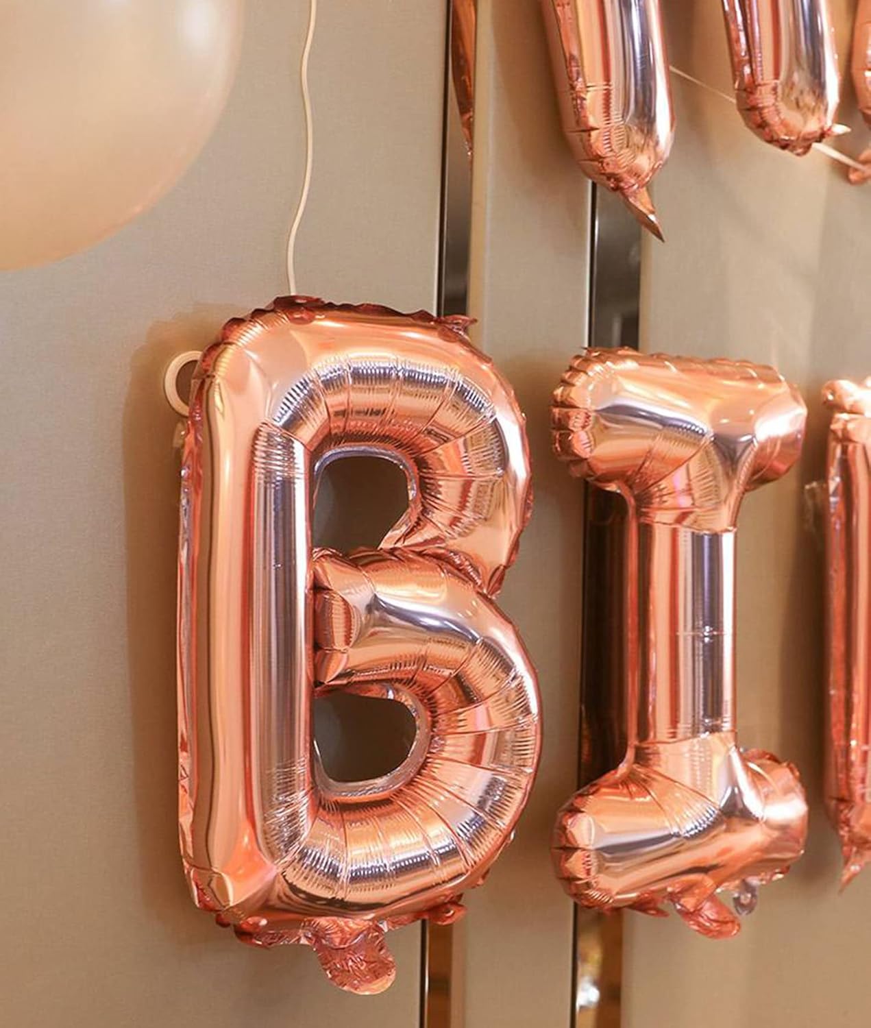 Globos de letras de 16 pulgadas, letras de globo personalizadas, globos de letras doradas, letras plateadas, globos de letras de oro rosa, diseña
