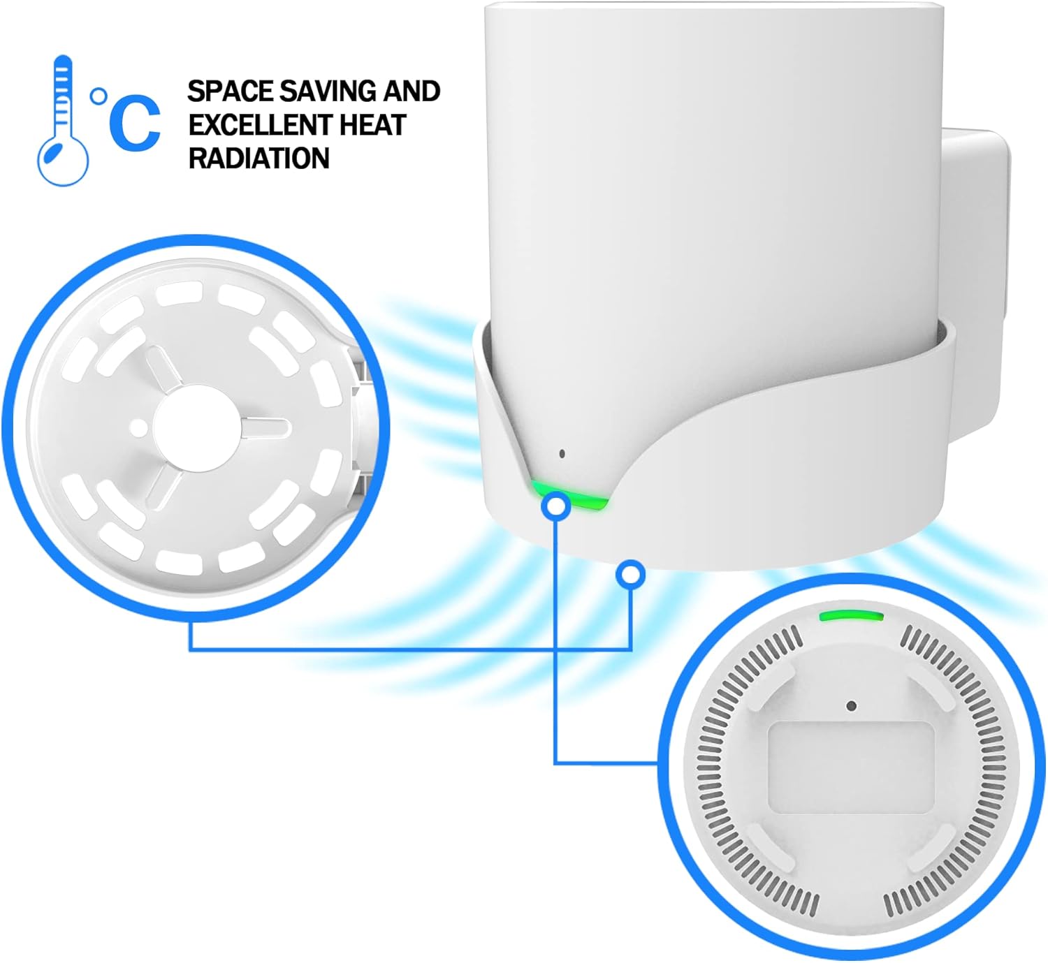 Soporte de pared para estante de enrutador Tp Link Deco X20 X50 X60 X55 Deco Mesh WiFi 6 Soporte de enrutador WiFi Soporte Soporte Estante