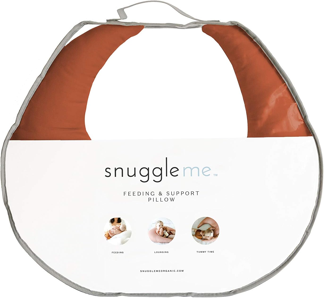Snuggle Me Organic  Almohada Feeding + Support  Almohada de lactancia, almohada de lactancia materna, almohada de alimentación de biberón  algodón
