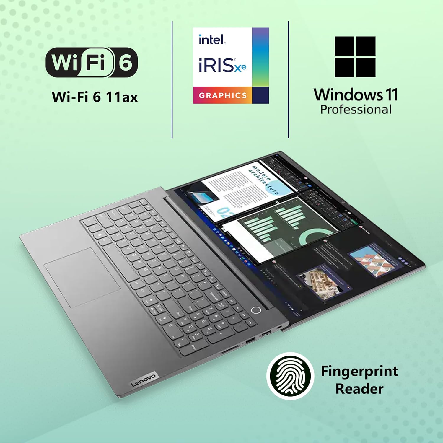 Lenovo ThinkBook 15 Gen 4 Pantalla IPS FHD de 15.6 pulgadas, Intel 10 Core i7-1255U, 16 GB de RAM, NVME de 1 TB, bisel estrecho, huella digital,