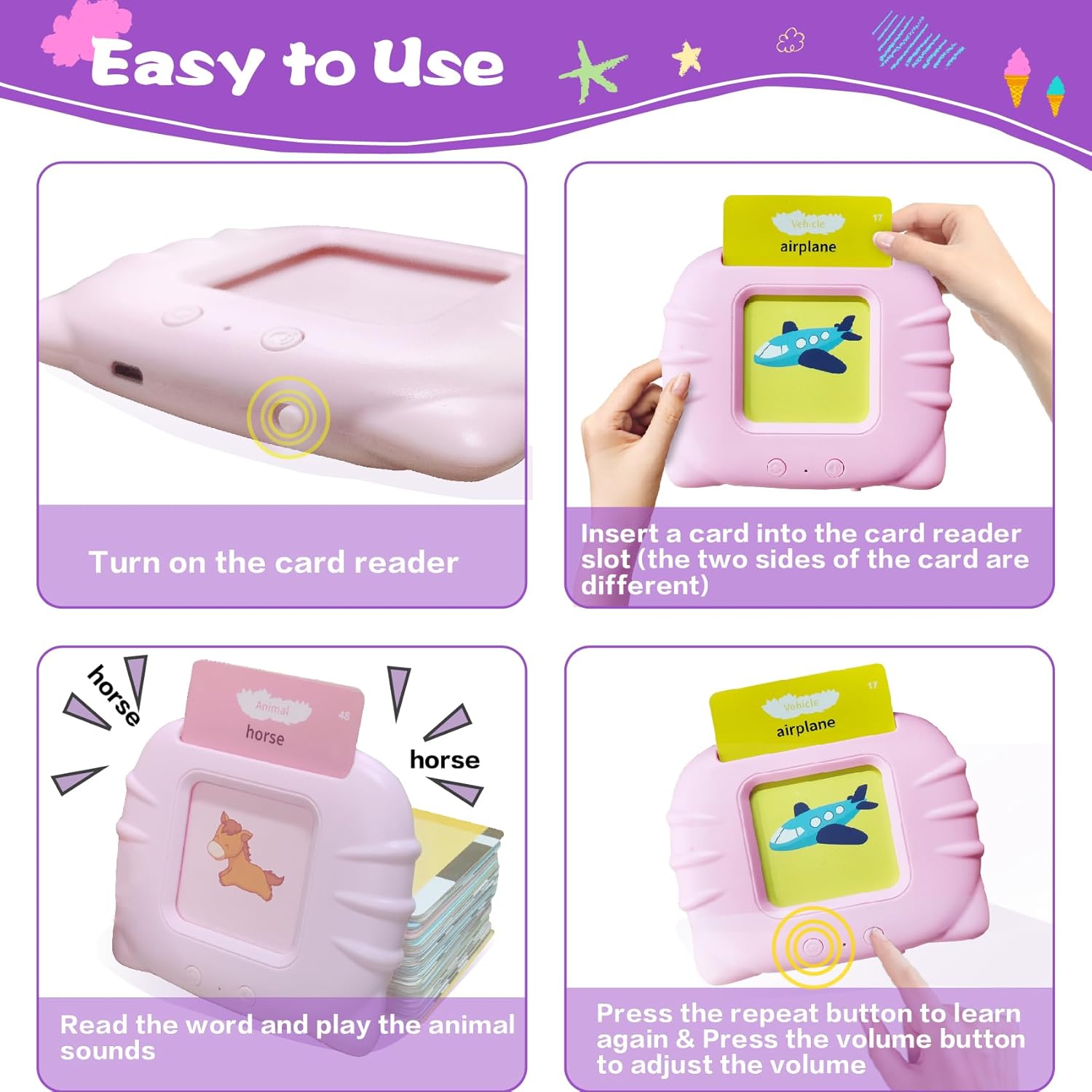 Tarjetas didácticas del alfabeto, palabras visuales que hablan, audible de bolsillo, juguetes sensoriales para niños autistas, terapia del habla
