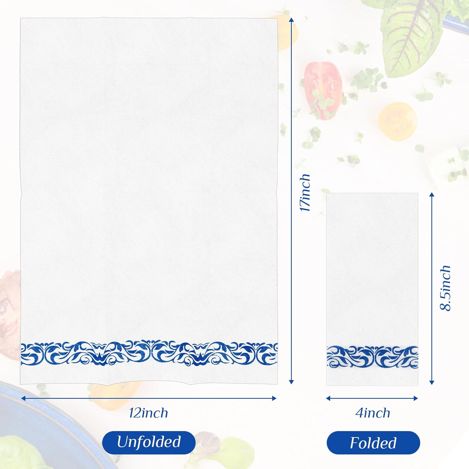 Paquete de 200 servilletas desechables de lino, elegantes servilletas de papel decorativas, suaves y absorbentes, toallas de invitados para baño,