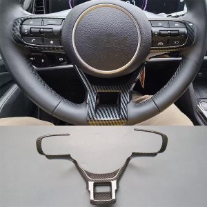 Accesorios de cubierta de volante con impresión de fibra de carbono para KIA Sportage 2023 K5 GT 2021 2022 2023 (impresión de fibra de carbono) Accesorios de cubierta de volante con impresión de fibra de carbono para KIA Sportage 2023 K5 GT 2021 2022 2023 (impresión de fibra de carbono)