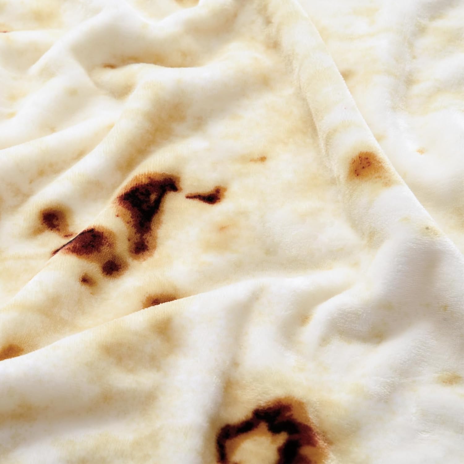 Excervent Manta cuadrada de gran tamaño de 120 x 120 pulgadas, manta de franela envolvente de tortilla y burritos, 290 GSM, doble cara, divertida y