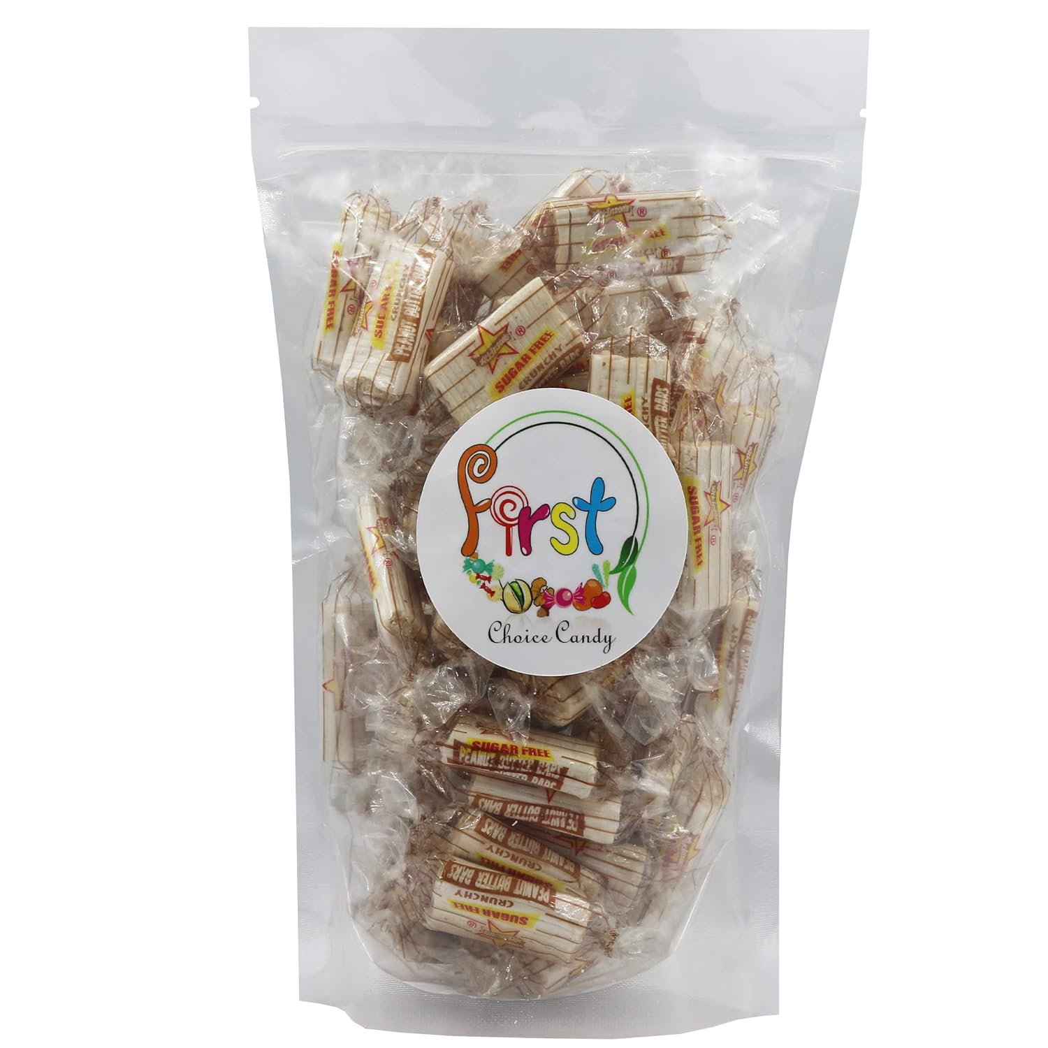 FirstChoiceCandy Barra de mantequilla de maní sin azúcar 2 libras