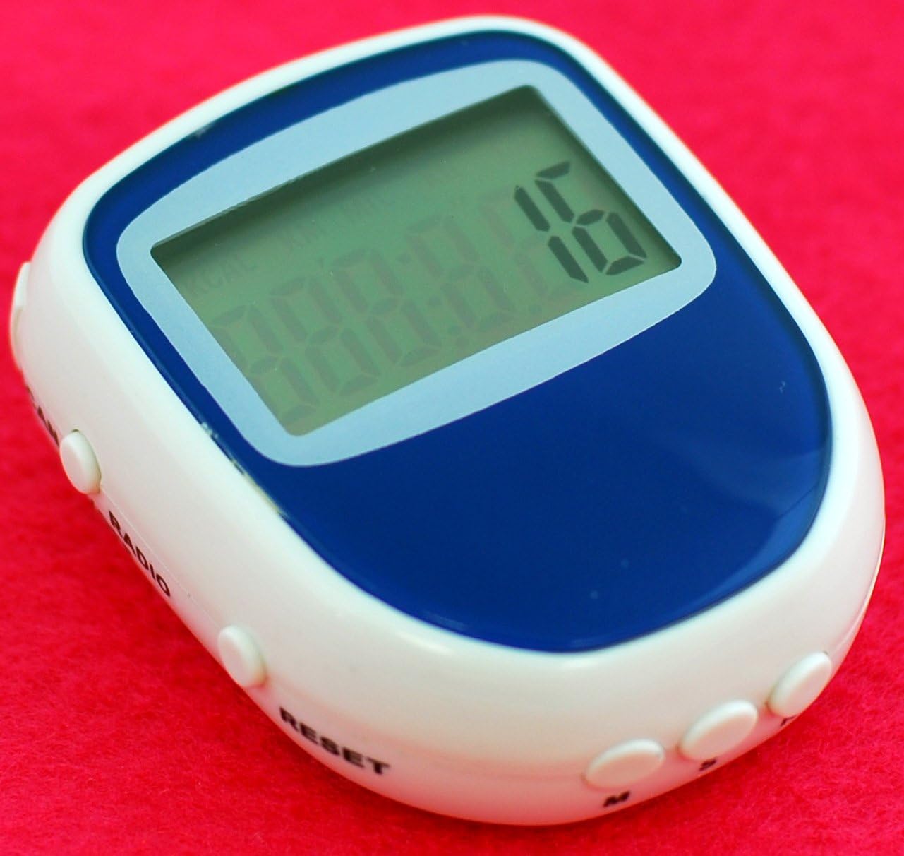 Kaito CR-503 Podómetro digital de bolsillo con sintonizador de radio FM