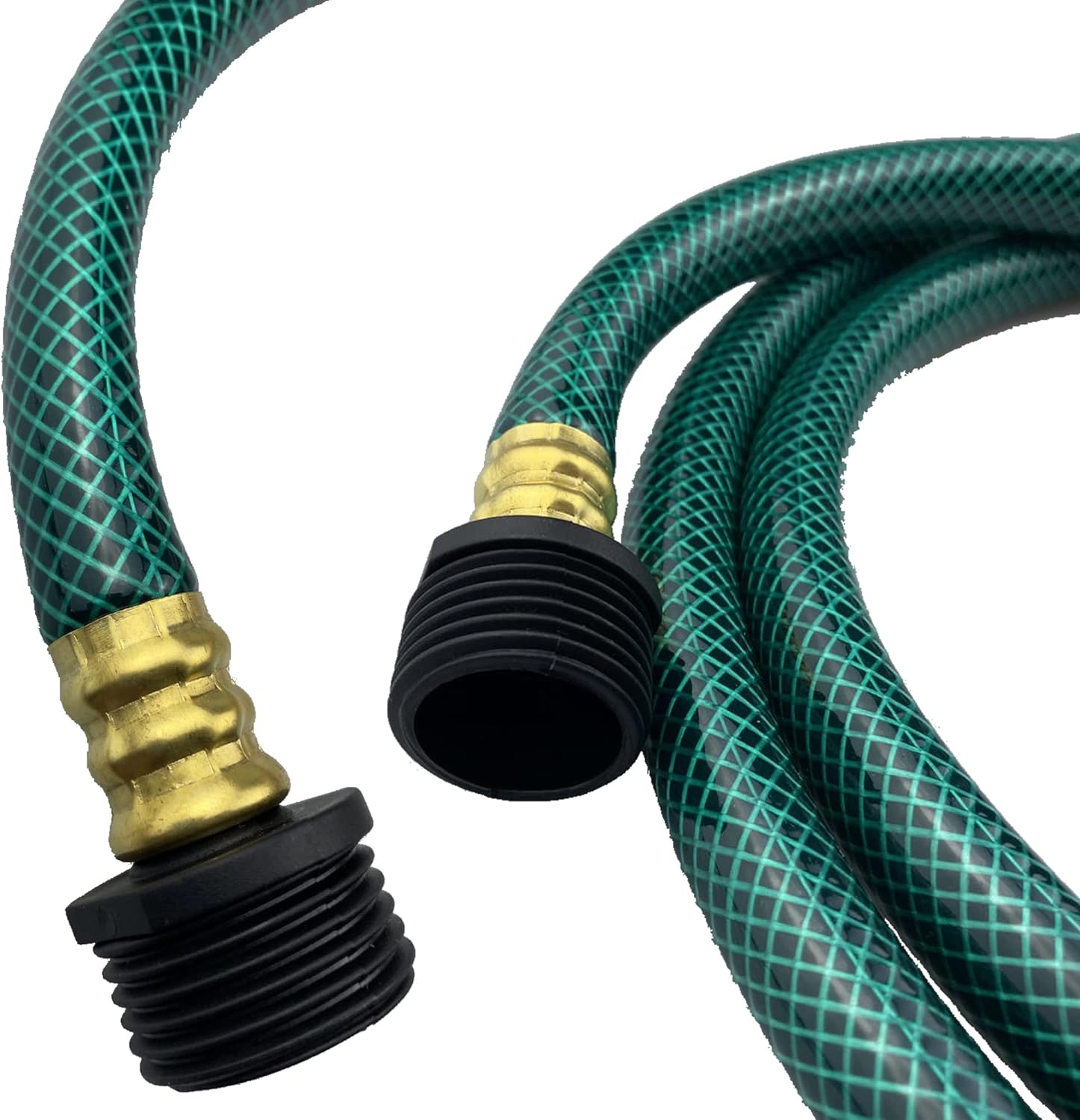 Manguera de jardín de PVC de 12 pulgada, manguera de agua flexible con accesorios macho y hembra, sin fugas, resistente, para el hogar, al aire