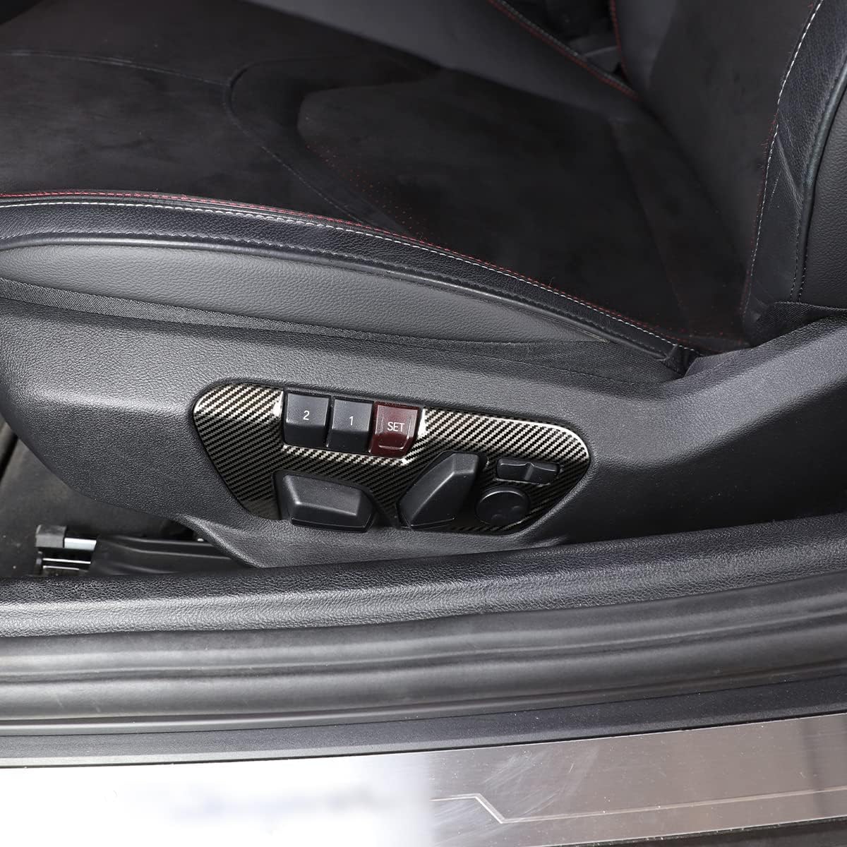 Cubierta de panel de botón de ajuste de asiento para Toyota Supra GR A90 A91 MK5 2018-2022, cubierta de panel de interruptor de botón de ajuste de