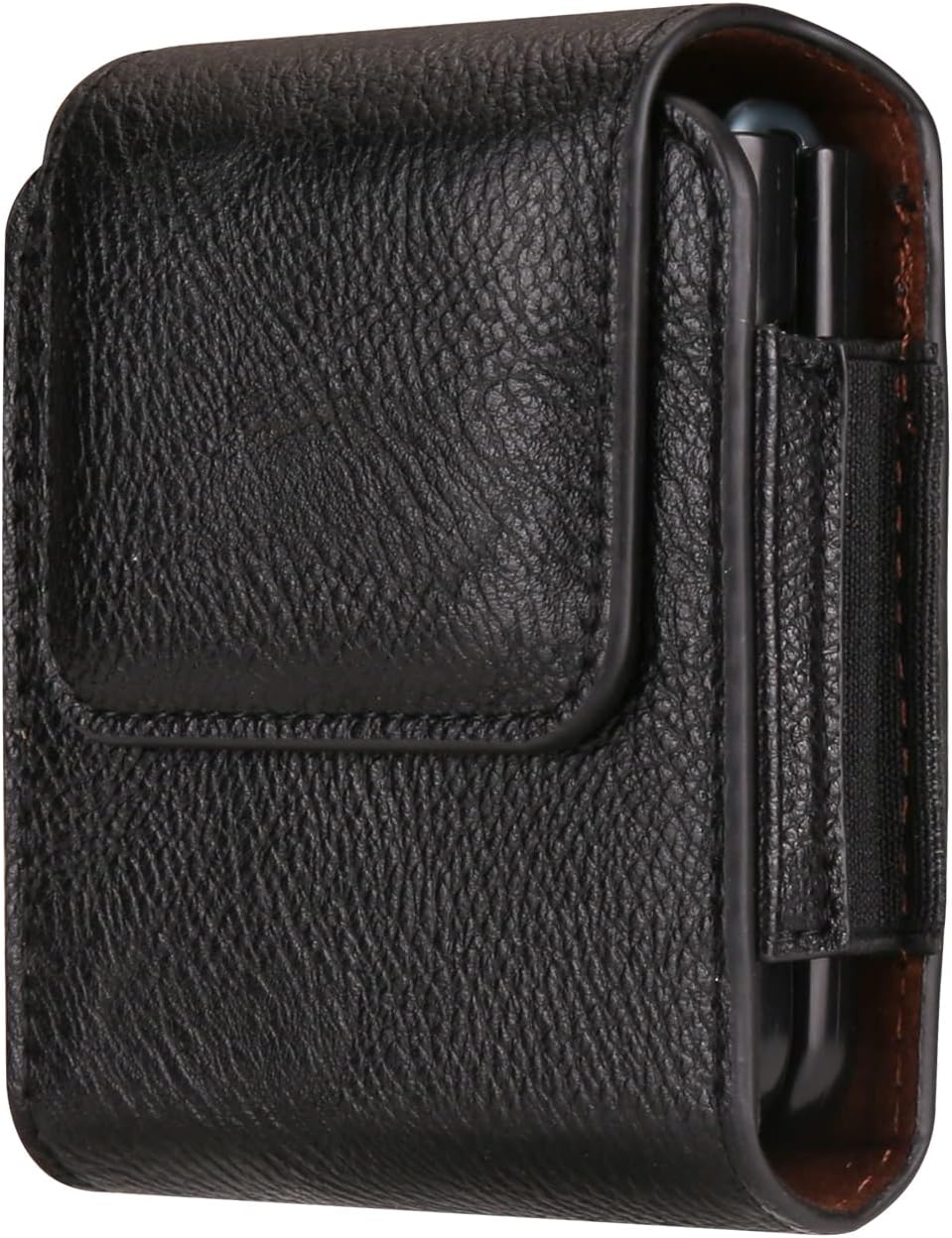 Funda de cuero sintético con clip para cinturón para Samsung Galaxy Z Flip 4 Galaxy Z Flip 3 5G Z Flip 5G Z Flip 5G Z Flip 5G Z FlipMotorola Moto