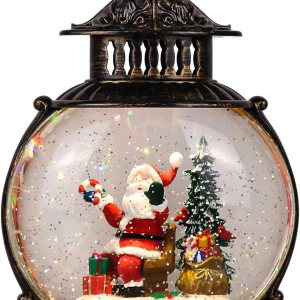 DRomance Christmas Singing Snow Globe Lantern Battery Operated USB Powered Lighted Water Glitters Music Snow Globe Holiday Decoration for Women DRomance Christmas Singing Snow Globe Lantern Battery Operated USB Powered Lighted Water Glitters Music Snow Globe Holiday Decoration for Women