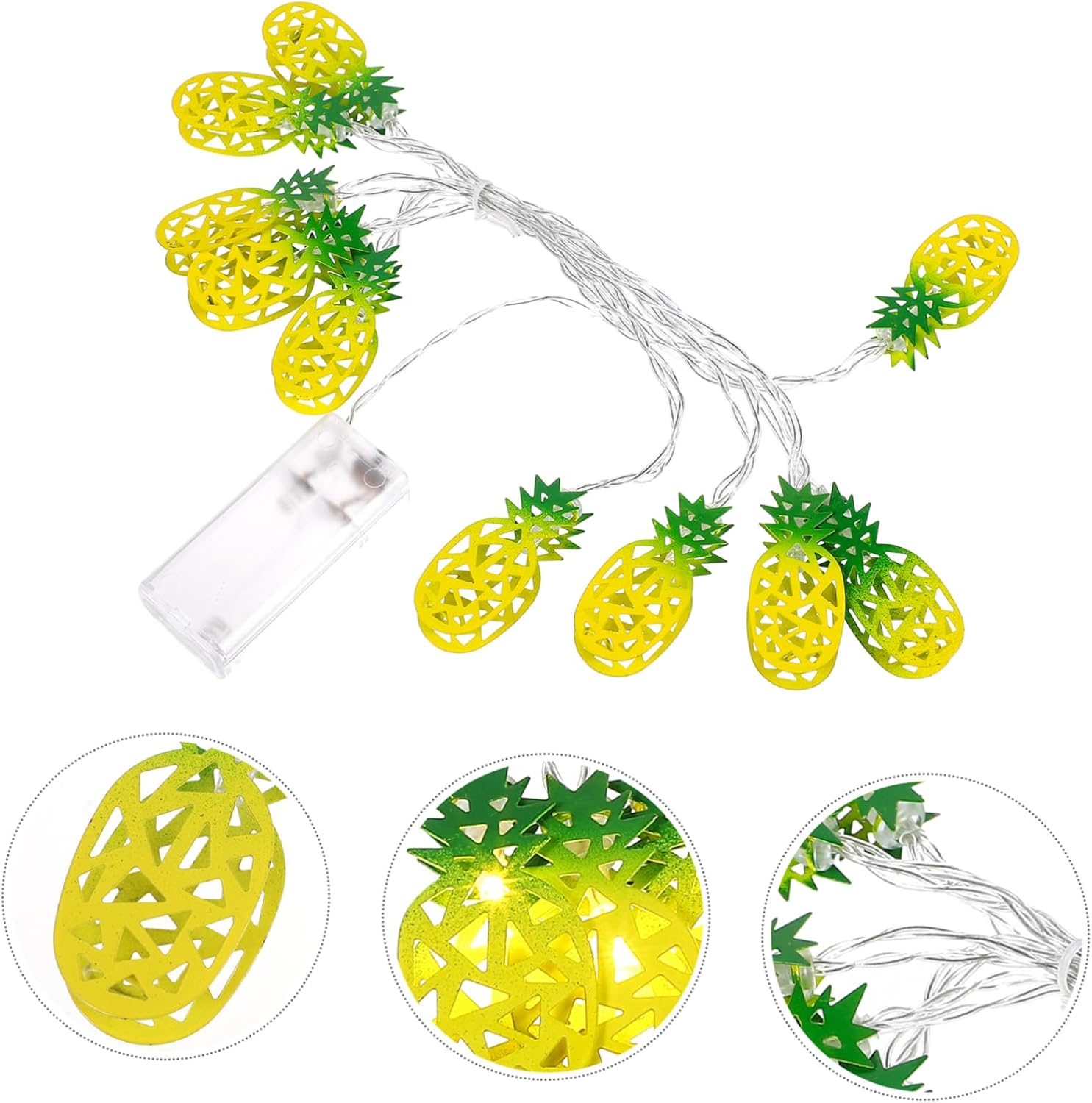 Beatifufu Cadena exterior de la fruta de la luz de los hilos de la luz de las frutas LED de la lámpara de hadas de la lámpara LED de dibujos
