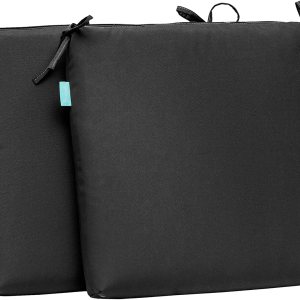 QILLOWAY Cojines de asiento para interiores y exteriores, almohadillas cuadradas de espuma para sillas de comedor, para todo tipo de clima, 17 x 17 QILLOWAY Cojines de asiento para interiores y exteriores, almohadillas cuadradas de espuma para sillas de comedor, para todo tipo de clima, 17 x 17