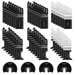 Paquete de 50 cuchillas oscilantes LEILUO para herramientas de madera de fácil corte, cuchillas de sierra de oscilación de plástico, ajuste Paquete de 50 cuchillas oscilantes LEILUO para herramientas de madera de fácil corte, cuchillas de sierra de oscilación de plástico, ajuste