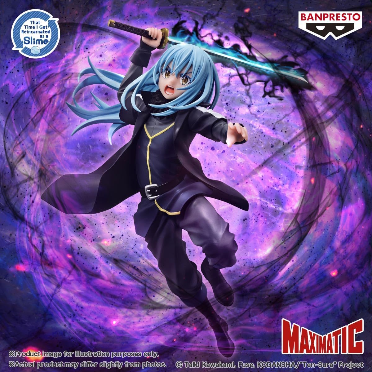 Banpresto – Esa vez que me reencarné como un limo – Figura máxima de The Rimuru Tempest II, Bandai Spirits Maximatic Figure