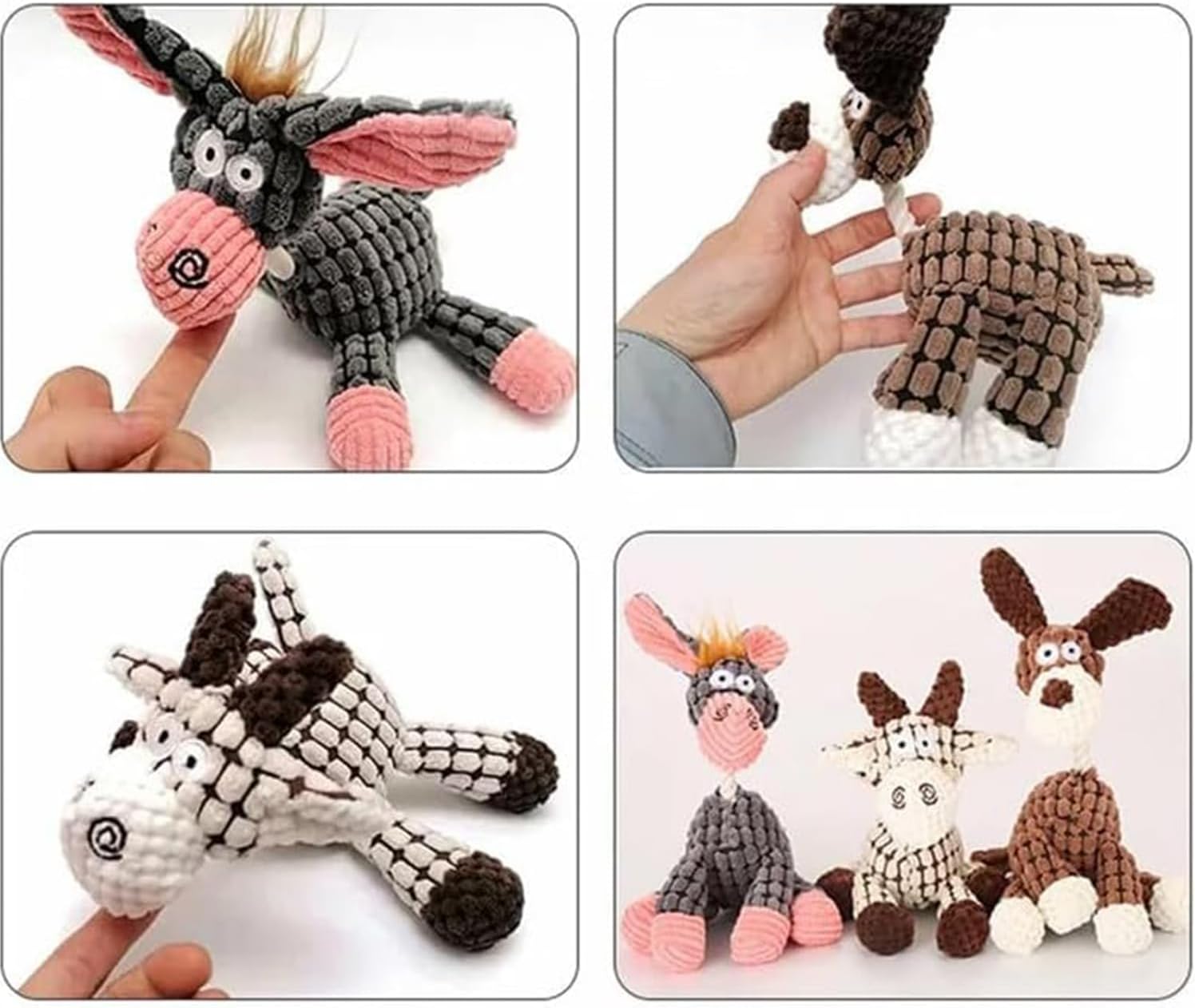 QKKO Robustplush – Juguete chirriante inmortal para masticadores agresivos, juguete chirriante de peluche para dentición de cachorros, juguetes