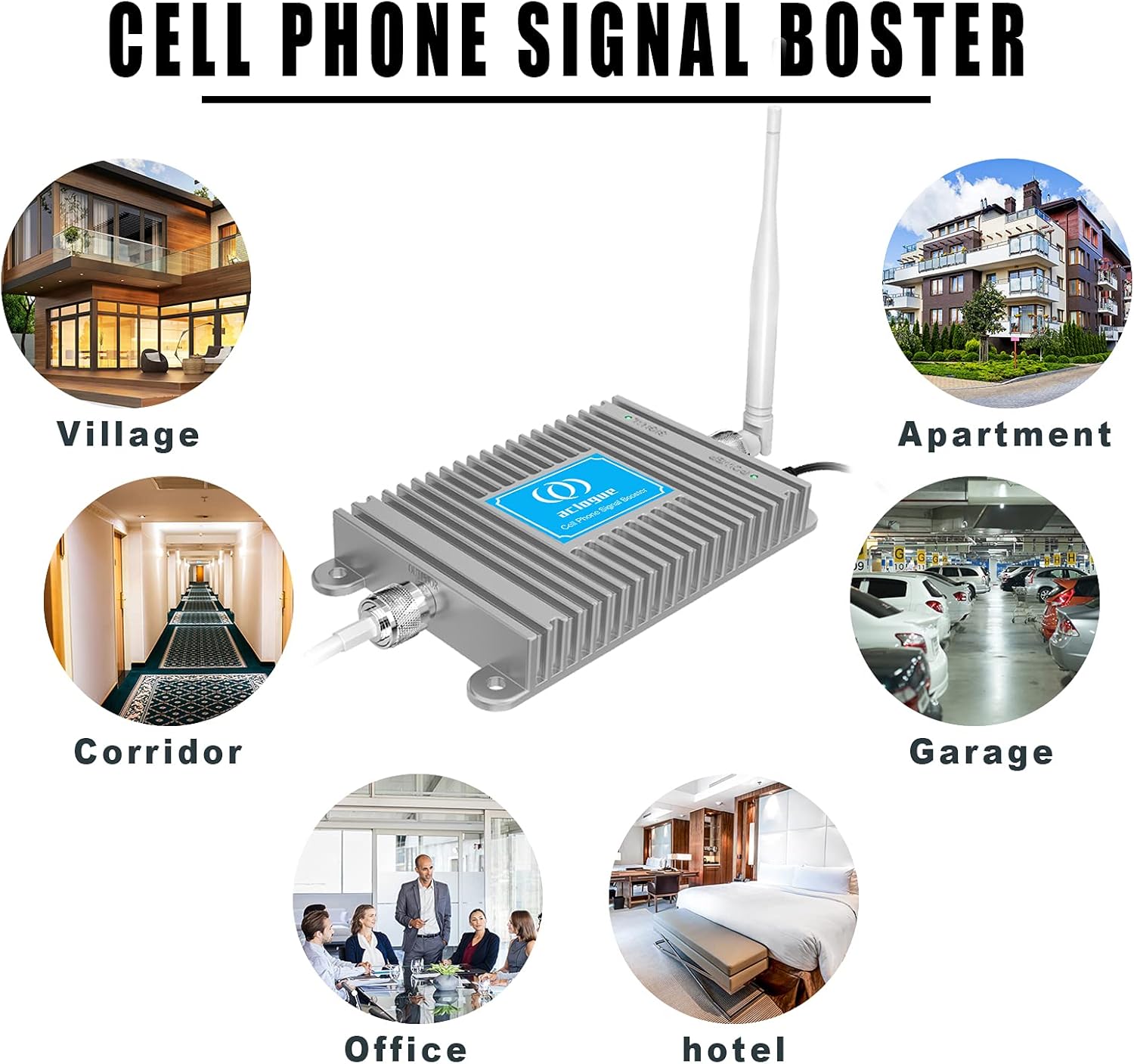 Amplificador de señal de teléfono celular para Verizon 5G 4G LTE 700MHz Band 13 Kits de antena de refuerzo de señal celular, aumenta los datos y