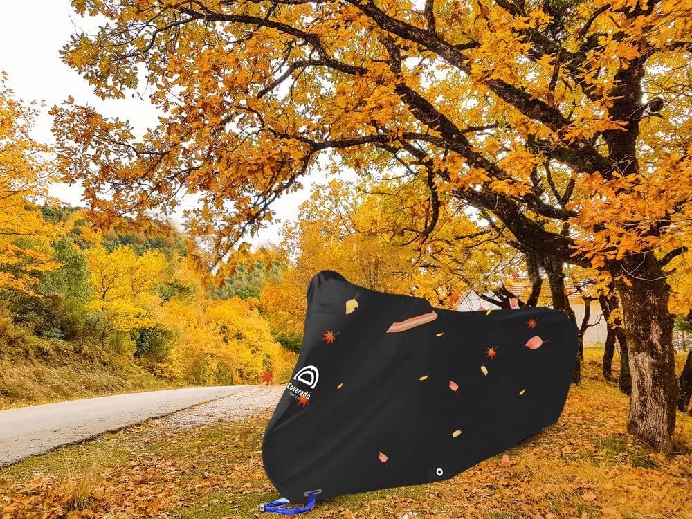 Funda para motocicleta impermeable para exteriores, 104 pulgadas de largo, protección universal para todas las estaciones, fundas para scooter