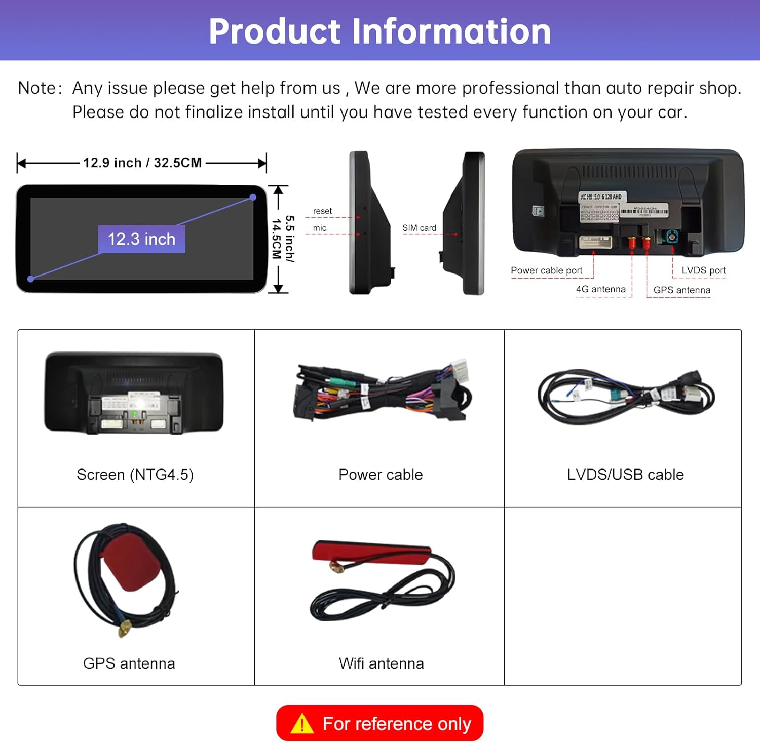 Road Top Android 13 – Radio de coche con pantalla táctil de 12.3 pulgadas, estéreo de coche para Mercedes Benz CLA GLA Clase C117 X117 X156