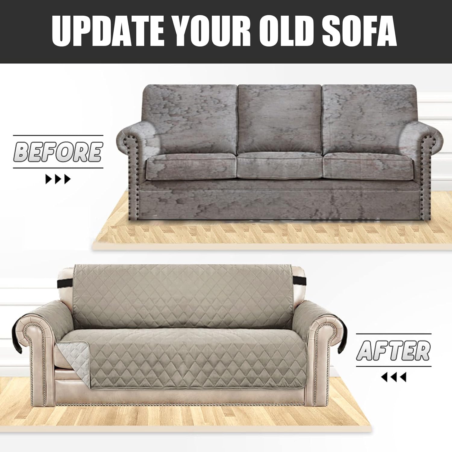 Funda de sofá impermeable de 1, 2, 3, 4 plazas, protector de sofá, fundas de cojín antideslizantes en forma de L, fundas de sofá esquinero,