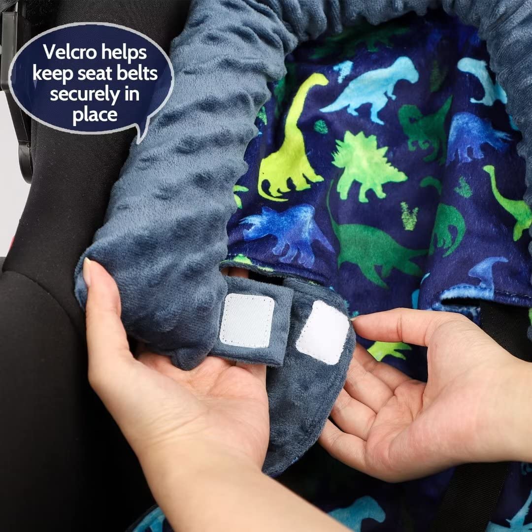 TANOFAR Soporte para la cabeza del asiento del automóvil para bebé, inserto de asiento de automóvil para niños, cojín suave para asiento de