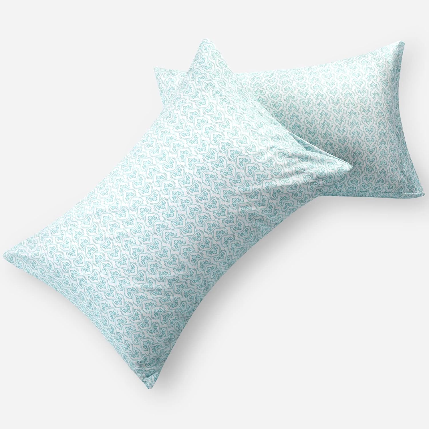 HOMEIDEAS Sábanas estampadas de 6 piezas tamaño Queen con diseño de corazón azul, microfibra cepillada extra suave 1800, bolsillo profundo, sin